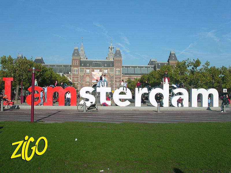 Lettres 3D à Amsterdam