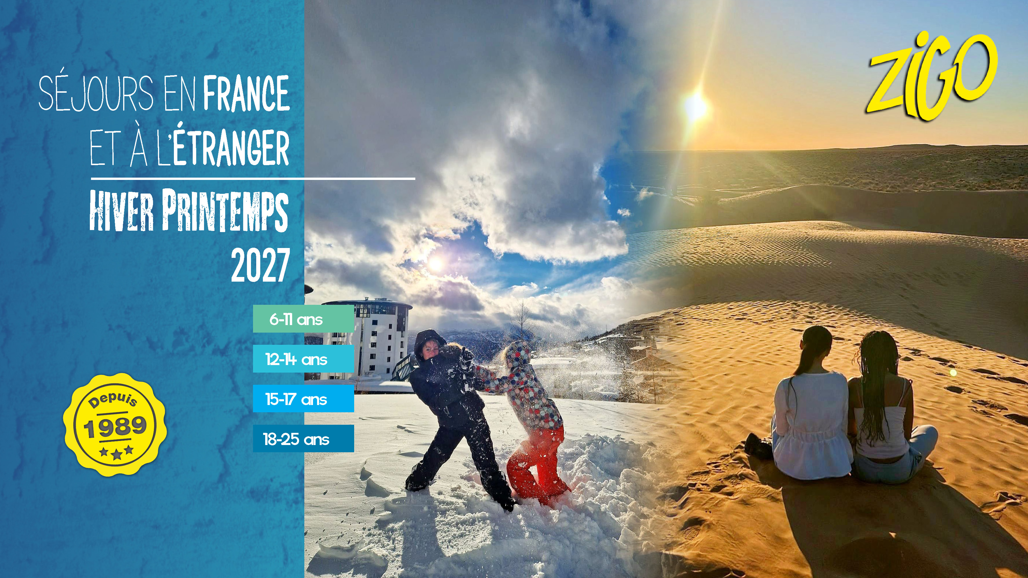 couverture brochure Zigo colonie de vacances été 2026