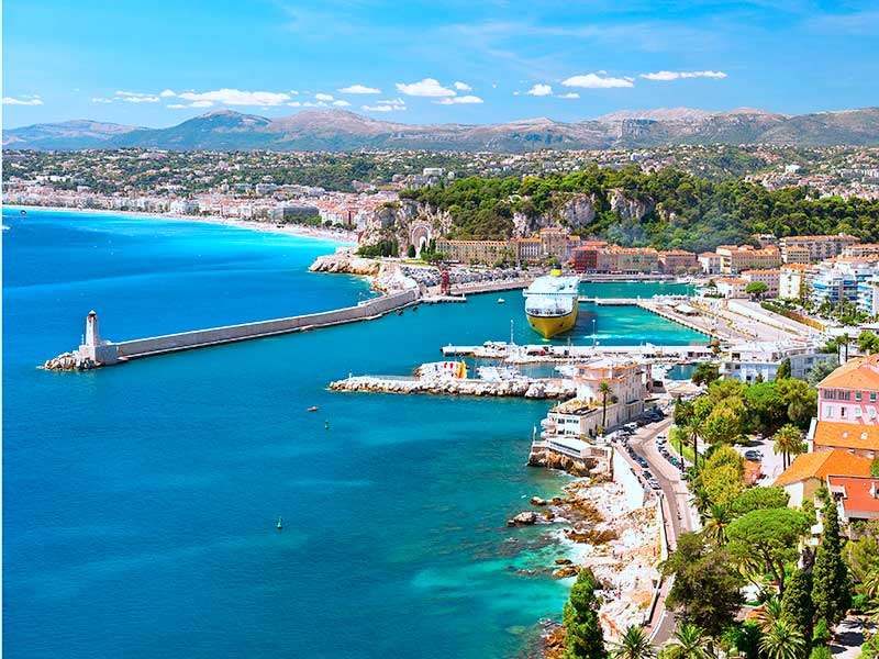 vue sur la côte d'azur